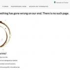 "Lo sentimos—ha ocurrido algún error por nuestra parte. No existe tal página"