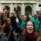 Manifestantes en Sevilla.
