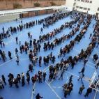 Colas para votar.