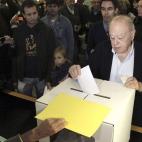 El expresidente de la Generalitat Jordi Pujol en el instituto Montserrat de Barcelona.