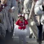 Celebración navideña en Belén. (AP Photo/Majdi Mohammed)