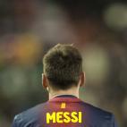 VALLADOLID, SPAIN - DECEMBER 22: Lionel Messi of FC Barcelona looks on during the La Liga game between Real Valladolid and FC Barcelona at Jose Zorrilla on December 22, 2012 in Valladolid, Spain. (Photo by Victor Fraile/Getty Images)