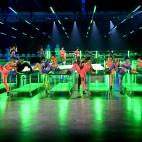 Las bailarinas en un momento del desfile