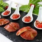 Necesitas jamón, queso emmental y huevo batido.