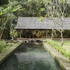 Aquí puedes ver la casa de bambú al completo