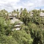 Aquí puedes ver la casa de bambú al completo