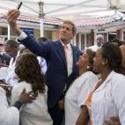 En una visita a un hospital de Addis Abeba, Etiopía, el 1 de mayo.