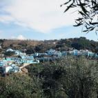 Todo es azul, y también esta casa. En Júzcar, a 25 minutos de Ronda (Málaga)