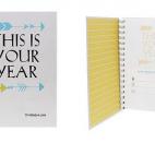 ... esta es tu agenda. Puedes encontrarla en la web por 14,95€.