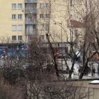 Zona de la tienda asaltada.