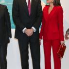 En Valladolid, con motivo de la conmemoraci&oacute;n del 500 aniversario de la expedici&oacute;n de Magallanes y Elcano, acompa&ntilde;ada por el Rey Felipe VI.