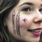 Un viñeta icónica hecha maquillaje