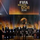 Los finalistas del Balón de Oro, en el escenario