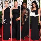 Fila de arriba (de izquierda a derecha): Allison Tolman, Lorde, Brooke Anderson, Gina Rodriguez, Rene Russo y Nadia Comaneci. Fila inferior (de izquierda a derecha): Robin Wright, Laura Carmichael, Patricia Arquette, Danielle Brooks, Amal Cloo...