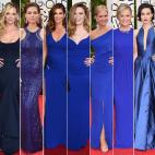 De izquierda a derecha: Kelly Osbourne, Katherine Heigl, Maria Menounos, Cindy Crawford, Natasha Lyonne, Nancy O'Dell, Amy Poehler, Julia Goldani Telles y Amy Adams.