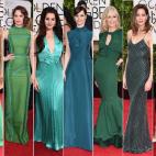 De izquierda a derecha: Shaun Robinson, Ruth Wilson, Lana del Rey, Felicity Jones, Judith Light, Michelle Monaghan y Conchita Wurst.