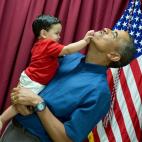 Dec. 25, 2013 "When little kids are around, you never know what will happen. See previous photograph." (Official White House Photo by Pete Souza)