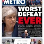 La portada de Metro.