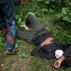 El cansancio hace mella en los desplazados.