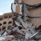 El edificio derrumbado en Peñíscola