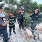 Los bomberos, en la zona