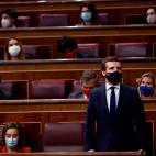 El l&iacute;der del PP emite su voto.