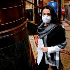 La l&iacute;der de Ciudadanos, In&eacute;s Arrimadas, a su llegada al debate.