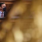 Pedro Sánchez al arranque del debate.