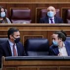 Pedro S&aacute;nchez y Pablo Iglesias.