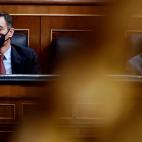 El momento de desconexi&oacute;n del presidente del Gobierno durante la intervenci&oacute;n de Abascal.