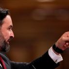 Santiago Abascal durante su intervenci&oacute;n.