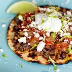 Get the Black Bean Tostada recipe by A Couple Cooks