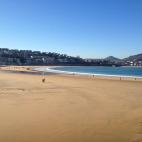 Playa de La Concha, en San Sebastián (País Vasco)