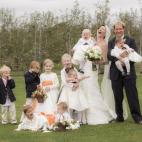 Cuando los niños no están exactamente contentos (pero los novios sí)