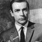 Sean Connery, Scottish actor, 1960s. Connery is perhaps best known for being the first actor to portray James Bond in the cinema. In 1987 he was awarded the Best Supporting Actor Oscar for his role in The Untouchables. He was knighted in 2000. (...