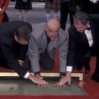 Actress Sean Connery attends Sean Connery Hand and Footprint Ceremony on April 13, 1999 at Mann Chinese Theater in Hollywood, California. (Photo by Ron Galella, Ltd./Ron Galella Collection via Getty Images)