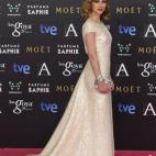 Vestido de Jorge Vázquez, zapatos Lodi