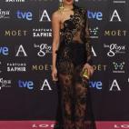 Vestida por Charo Ruiz Ibiza, que realizó así el vestido en su taller.