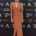 Vestido de Fernando Claro, zapatos Lodi