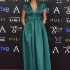 Vestida de Esther Noriega