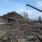 Fotografía distribuida por la embajada de Italia en Ucrania tras una explosión en un lugar sin determinar