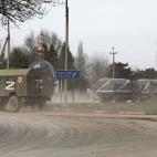 Vehículos militares en Armiansk