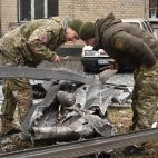 Militares en una calle de Kiev el 24 de febrero de 2022