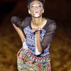 Desfile de la firma catalana Desigual en la 61ª Mercedes Benz Fashion Week Madrid.