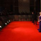 En la alfombra roja de los premios del cine y la televisión británicos, los BAFTA, en la Royal Opera House.