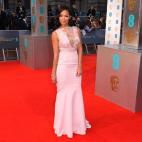 En la alfombra roja de los premios del cine y la televisión británicos, los BAFTA, en la Royal Opera House.