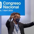 El presidente de Galicia, Alberto N&uacute;&ntilde;ez Feij&oacute;o durante su intervenci&oacute;n.