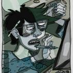 Homenaje a Le peintre au travail, de Picasso.