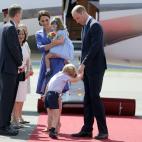A su llegada al aeropuerto de Tegel, en Berl&iacute;n, el 19 de julio de 2017.