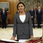 Ha prometido el cargo y aumenta su poder dentro del PP, donde ya era segunda tras Mariano Rajoy.